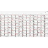 BRUNNEN Terminkalender 2027 BRUNNEN Plakatkalender 139x79cm 13Monate