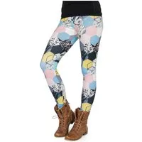 cosey Leggings Motiv-Leggings (Einheitsgröße) - Design Muster Mix (auffällige Motiv-Prints • figurbetonte Passform • schnelltrocknend, Einzelartikel) Design Muster Mix