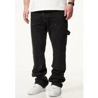DAILY COTTON Straight-Jeans DCPONTON Herren Lange Carpenter Hose Jeans Straight-Fit Loose-Fit