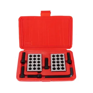 Precision Parallel Gauge Block 1-2-3 Inch 23 hole parallel iron gauge block Accuracy ±0.005mm M10 thread - with socket w