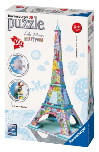 Ravensburger 3D Puzzle 12567 - Bauwerke: Eiffelturm (Tula Moon Edition) [216 Teile]
