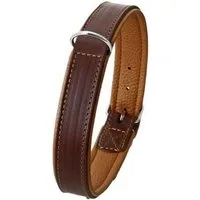 Karlie Hunde-Halsband Karlie Rondo Halsband unterlegt - Braun Breite/Länge: 20 mm / 47 cm