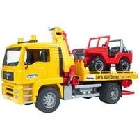 MAN TGA Abschlepp-LKW mit Geländewagen, Modellfahrzeug ohne Light and Sound Modul
