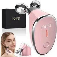 FOSMET Gesichtsmassagegerät 5-in-1 EMS Mikrostrom Gesichtsmassagegerät zur Straffung & Elastizität, Mikrostrom Gesichtsmassagegerät für straffere und gepflegte Haut