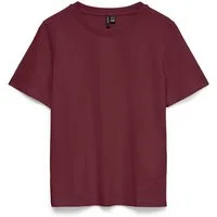 Vero Moda Kurzarmshirt VMPAULINA SS T-SHIRT GA JRS NOOS Baumwolle, regular fit