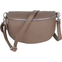 MIRROSI Bauchtasche Damen, Echtleder, Leder, Made in Italy, Umhängetasche, Brusttasche, (Schultertasche für jeden Anlass (1 Tasche & 1 Gurt), 3 Größen auswählbar), Crossbody Bag, Damen Taschen verstellbaren Schulterriemen