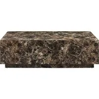 SalesFever Couchtisch Almeria Beistelltisch: Stilvoller Tisch 120/75 cm, rechteckig 120x75 cm, in Marmoroptik foliert