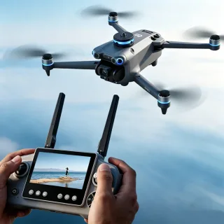 LSRC GT60 GPS 5G WiFi FPV with 4.3inch LCD Screen Controller 720P HD Dual Camera Servo Gimbal 360° Obstacle Avoidance On
