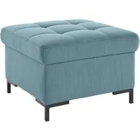 OTTO products Hocker Grazzo, hochwertige Stoffe aus recyceltem Material, Steppung im Sitzbereich