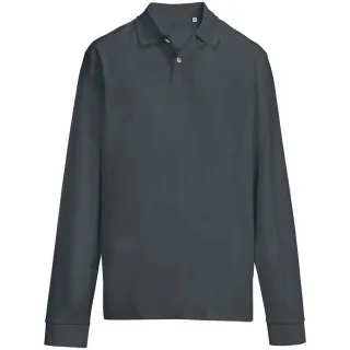 SOLS Unisex-Erwachsene Piqué-Langarm-Poloshirt (Maus Grau)