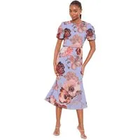 LIPSY Midikleid Lipsy Fit-and-Flare-Midikleid, Perlen, Kurzgröße (1-tlg)