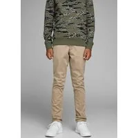 Jack & Jones Junior Chinos JPSTMARCO bequem, elastisch, pflegeleicht unifarben, modisch, slim fit, Web