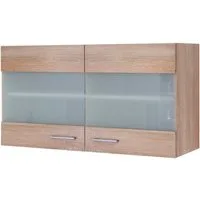Flex-Well Glashängeschrank Samoa (B x H x T) 100 x 54,8 x 32 cm, mit Stollenglastüren