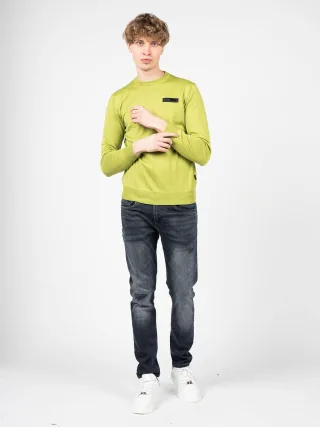 Plein Sport Pullover Merino Herren grün
