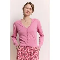 Tranquillo Strickjacke Strickjacke Linaa aus Bio-Baumwolle GOTS-zertifizierte Bio-Baumwolle, verspielte Zierkante
