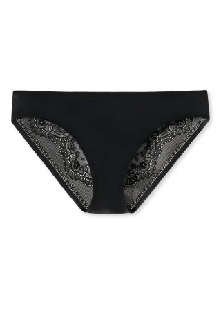 SCHIESSER - Slip schwarz - Gr. - 40