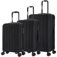 Flexot Hartschalen-Trolley F-3045 (Gr. M, L, XL) – Kofferset – ABS-Hartschale, 4 Rollen, Robuster und moderner Koffer mit vier 360° Rollen und Zahlenschloss