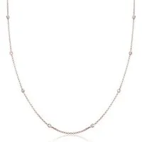 Elli Kette mit Anhänger Solitär Basic 925 Silber, mit Kristallen von Swarovski®, Besetzt mit Swarovski® Kristall