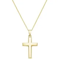 Luigi Merano Kreuzkette Kreuz Anhänger, Gold 585