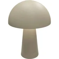 Coen Bakker Deco BV LED Tischleuchte Portable Light, Dimmfunktion, LED, warmweiß, kaltweiß, neutralweiß, außen USB touch Pilz 3 Lichtfarben dimmbar sand