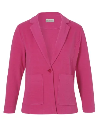 Via Appia - Jacke Revers 1/1 Arm Taschen magenta - Gr. - 40