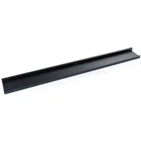Home4You Wandregal Bilderleiste, Schwarz Matt, PVC, MDF, B 100 x H 10 x T 4 cm
