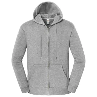 Fruit of the Loom - "Iconic Premium" Hoodie mit durchgehendem Reißverschluss für Herren/Damen Unisex (Sportliches Heather)