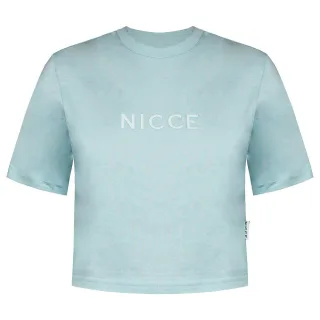 Niccee Womens Aqua Blue Cropped T-Shirt