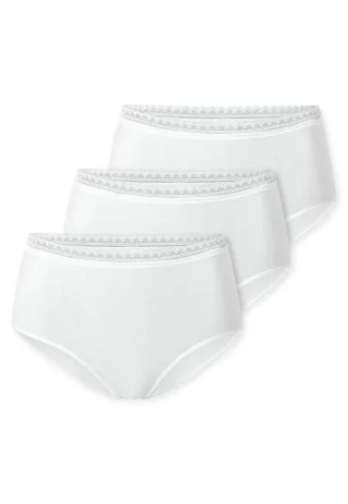 SCHIESSER - 3PACK Midi weiss - Gr. - 42