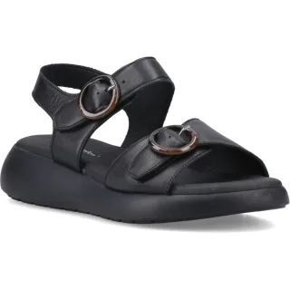 Hush Puppies Alison Leder Damen Sandalen Schwarz