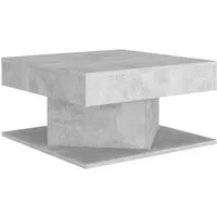 vidaXL Ablagetisch, Couchtisch Betongrau 57x57x30 cm Holzwerkstoff