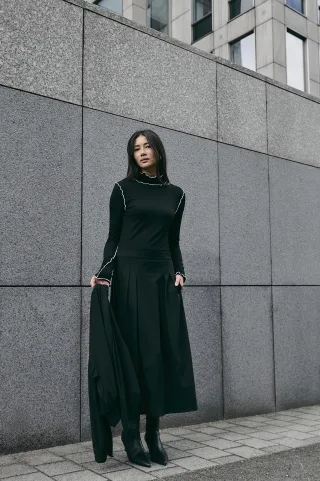 Jane Lushka - Heide skirt technical jersey black - Gr. - S