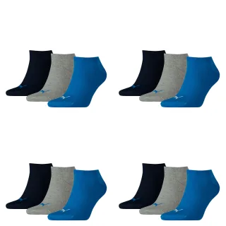 12 Paar Puma Sneaker Invisible Socken Gr. 35 - 49 Unisex für Damen Herren Füßlin...