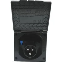 HABA B.V. Steckdose CEE Einspeisungssteckdose IP44 220V - 240V schwarz
