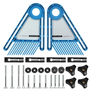 Mohoo Upgraded Double Feather Board Adjustable Woodworking Safety Device Feather-Loc for Router Table Saws