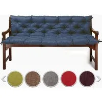 sunnypillow Bankauflage Bankauflage Stuhlkissen viele Farben und Größen zur Auswahl, 190x50x50cm blau