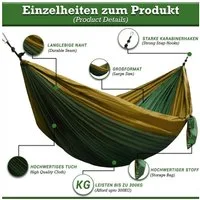 Defactoshop Hängematte Hängematte, Stabhängematte mit Tasche, Hängeliege, Hängestuhl