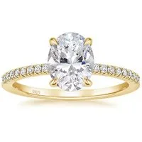 ROUGEMONT Verlobungsring Eleganter Damen Verlobungsring Ovalschliff 925 Sterling Silber, Echtschmuck 925 sterling Silber