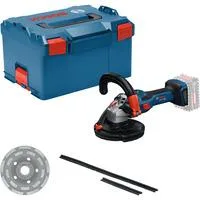 Akku-Betonschleifer GBR 18V-15 S Professional solo, 18Volt blau/schwarz, ohne Akku und Ladegerät, Ø 125mm, in L-BOXX