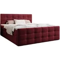 Luxusbetten24 Boxspringbett Luxor in Samt, mit Stauraum
