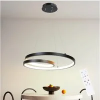 ZMH Pendelleuchte 40CM Design Modern für Wohnzimmer Schlafzimmer Küche Esszimmer, dimmbar, LED fest integriert, Tageslichtweiß