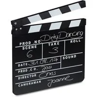 relaxdays Filmklappe schwarz