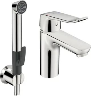 Hansa Waschtischarmatur HANSACARE 4628 Bed.he. lang 1-strahlig Ausld. 114 mm DN15 chr 46282206