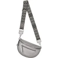 EAAKIE Gürteltasche Bauchtasche Umhängetasche Crossbody-Bag Kunstleder Italy-Design, als Schultertasche, CrossOver, Umhängetasche tragbar