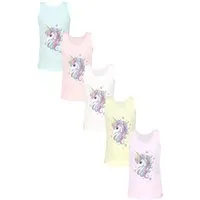 TupTam Unterhemd TupTam Mädchen Baumwolle Unterhemd 5er Pack Tank Top Ärmellos Kinder