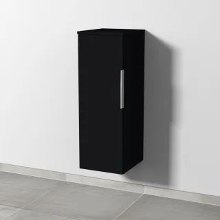 Sanipa 3way Mittelschrank mit 1 Tür, Schwarz-Matt, UF11808 UF11808