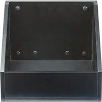 MUSIC STORE Mischpult, (Vinyl Container 110 Black MDF-Holz LP Aufbewahrung Platz für 110 Vinyls Ideal für DJs und Plattenläden Einfacher Aufbau Leichter Zugriff Kompatibel mit Digital DJ Desk, DJ-Möbel, Vinyl Aufbewahrung), Vinyl Aufbewahrung, DJ Vin
