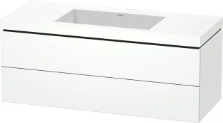 Duravit L-Cube c-bonded Set wandhängend Weiß Matt 1200x480x500 mm - LC6929N1818 LC6929N1818