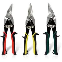 CCLIFE Blechschere Blechschere Hebelubersetzung Durchlaufblechschere Mit 45mm, (Blechschere 45mm, 3-tlg)