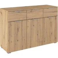 OTTO home Kombikommode Kommode Sideboard Schubladenkommode Schlafzimmerkommode CORTONA (Breite 120 cm inkl. SOFT-CLOSE-FUNKTION, mit moderner Dekor-Front), mit 3 Schubladen und 3 verstellbaren Einlegeboden MADE IN GERMANY